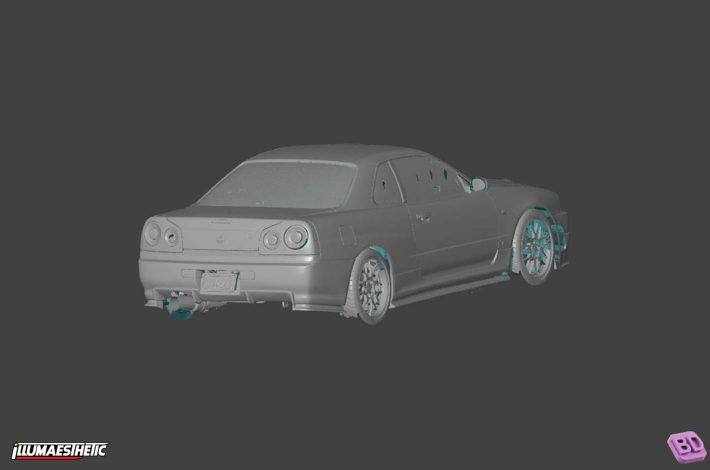 Nissan Skyline GT-T Coupe (ER34) 3D Scan (1998-2001)