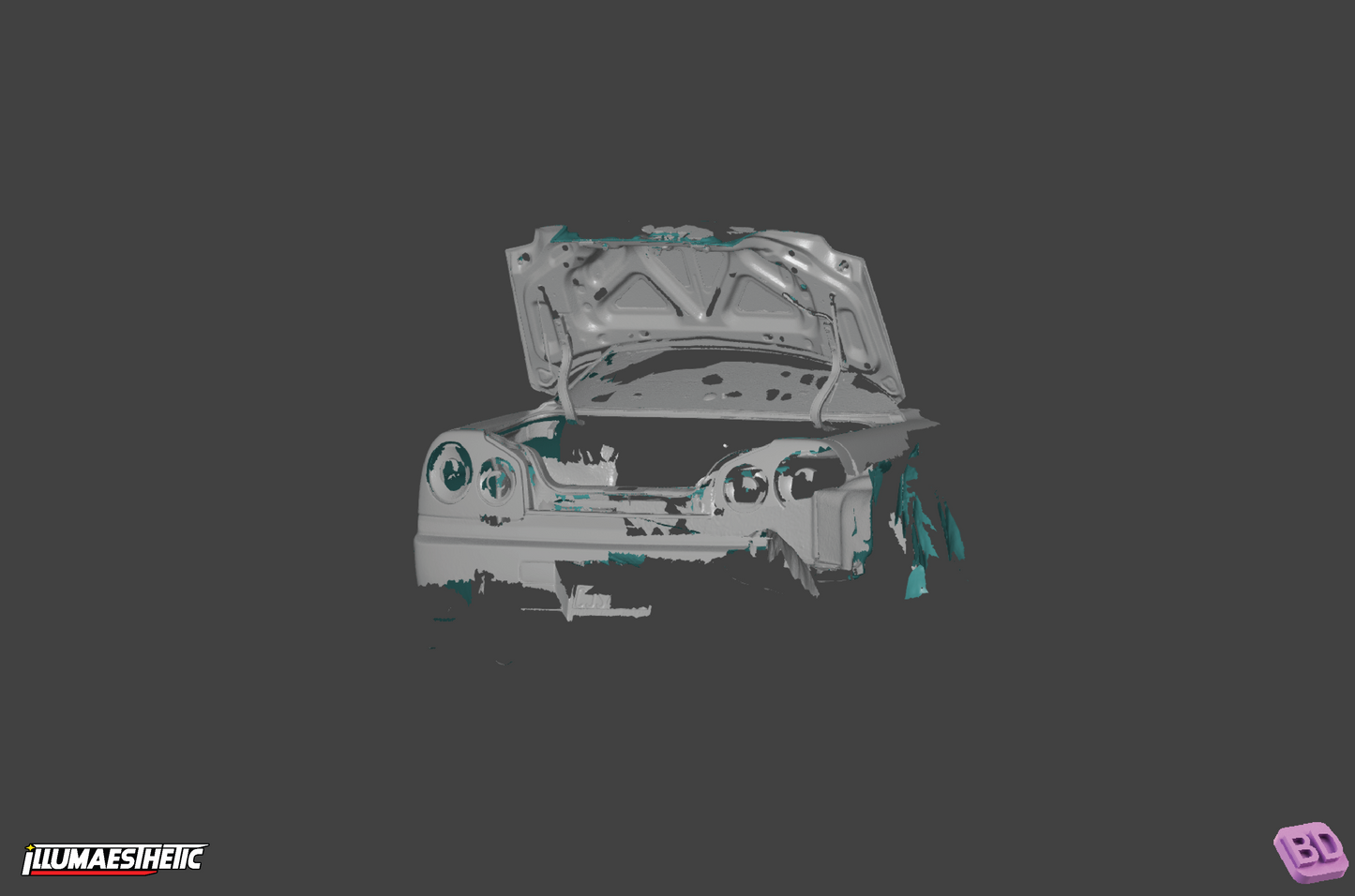 Nissan Skyline GT-T Coupe (ER34) 3D Scan (1998-2001)