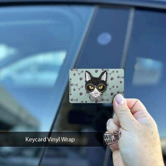 Smart Tuxedo Cat | NFC Key Card Wrap