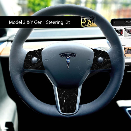 SpaceX Tesla Steering Wheel Wrap | MY 2019-'25