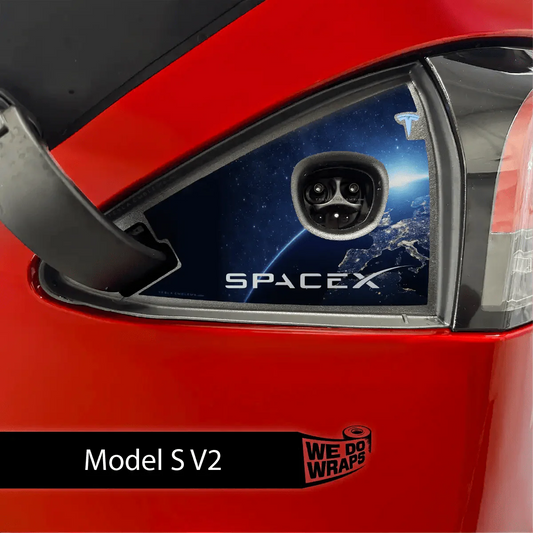 SpaceX Tesla Charge Port Wrap | Model S