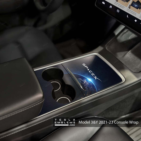 Space X | Tesla Center Console Wrap Kit | Model Y '21-25