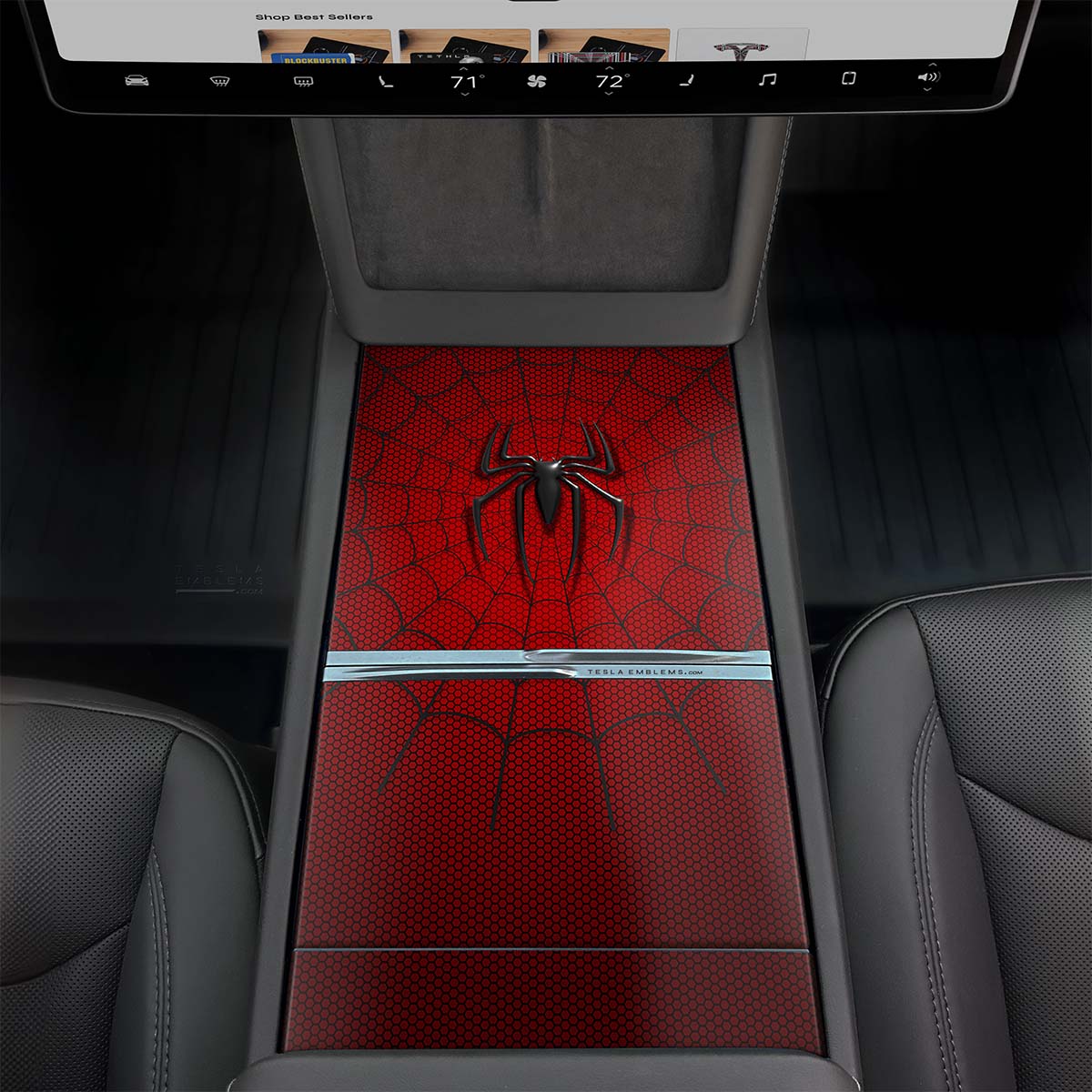 Spider-Man | Tesla Center Console Wrap Kit | Model Y 2026