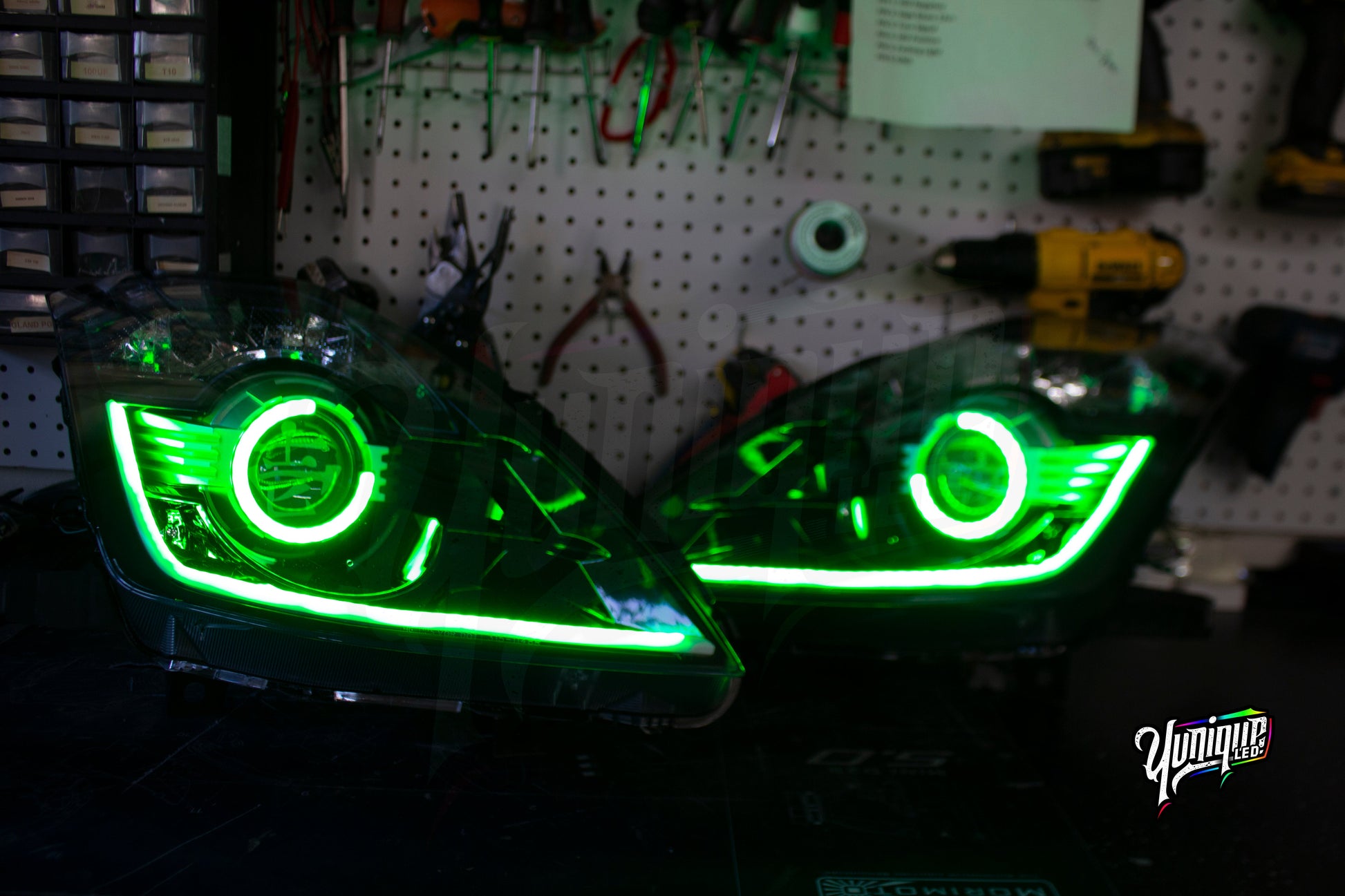 2003-2009 Nissan 350Z BlueGhozt Half Circle Stage 3 Headlights