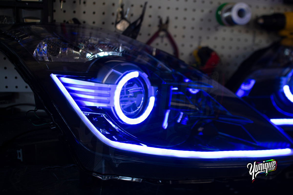2003-2009 Nissan 350Z BlueGhozt Half Circle Stage 3 Headlights