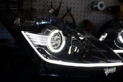2003-2009 Nissan 350Z BlueGhozt Half Circle Stage 3 Headlights