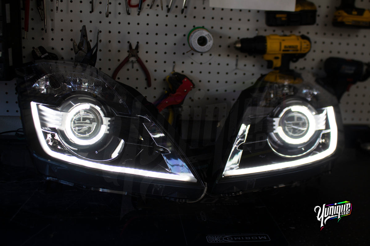 2003-2009 Nissan 350Z BlueGhozt Half Circle Stage 3 Headlights