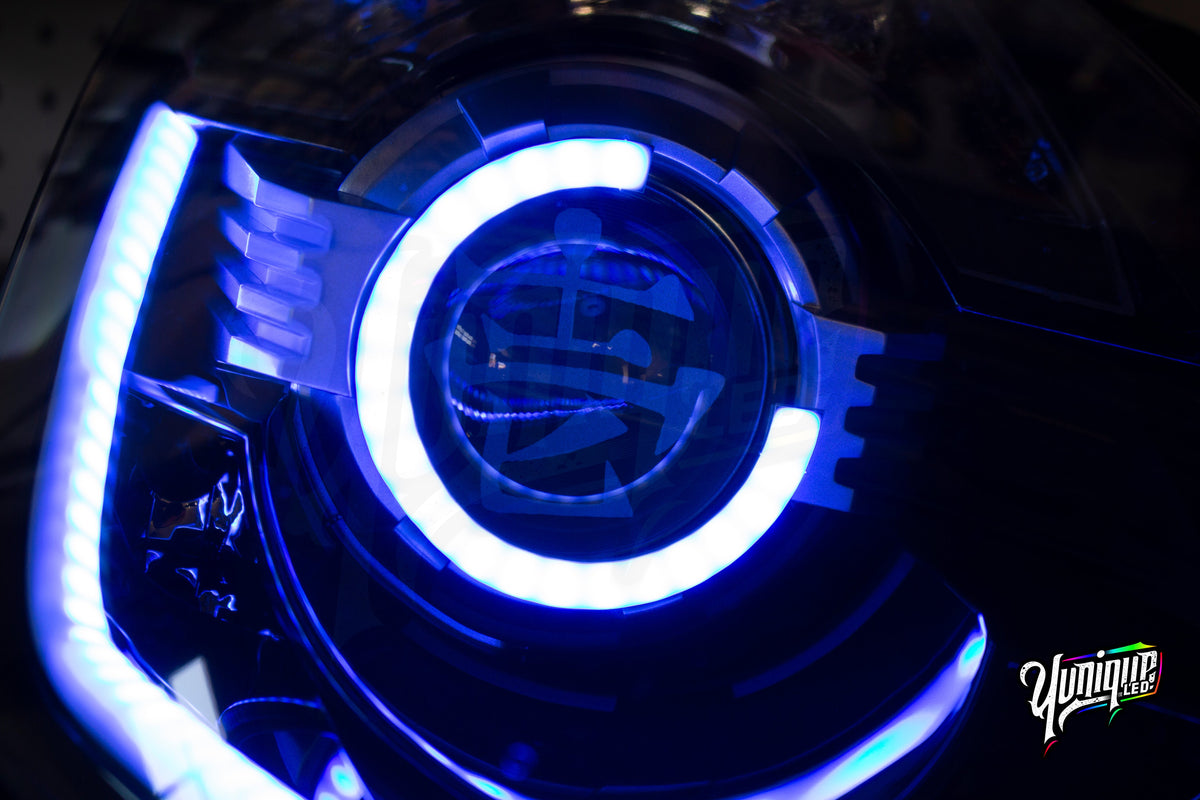 2003-2009 Nissan 350Z BlueGhozt Half Circle Stage 3 Headlights