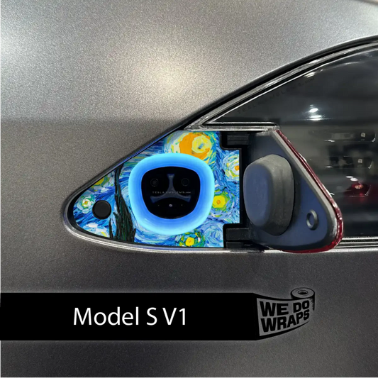 Starry Night Tesla Charge Port Wrap | Model S