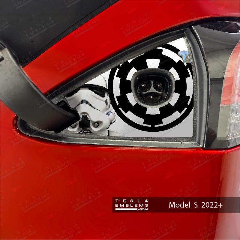Storm Trooper Tesla Charge Port Wrap | Model S