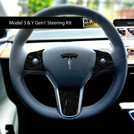 Storm Trooper Tesla Steering Wheel Wrap | MY 2019-'25