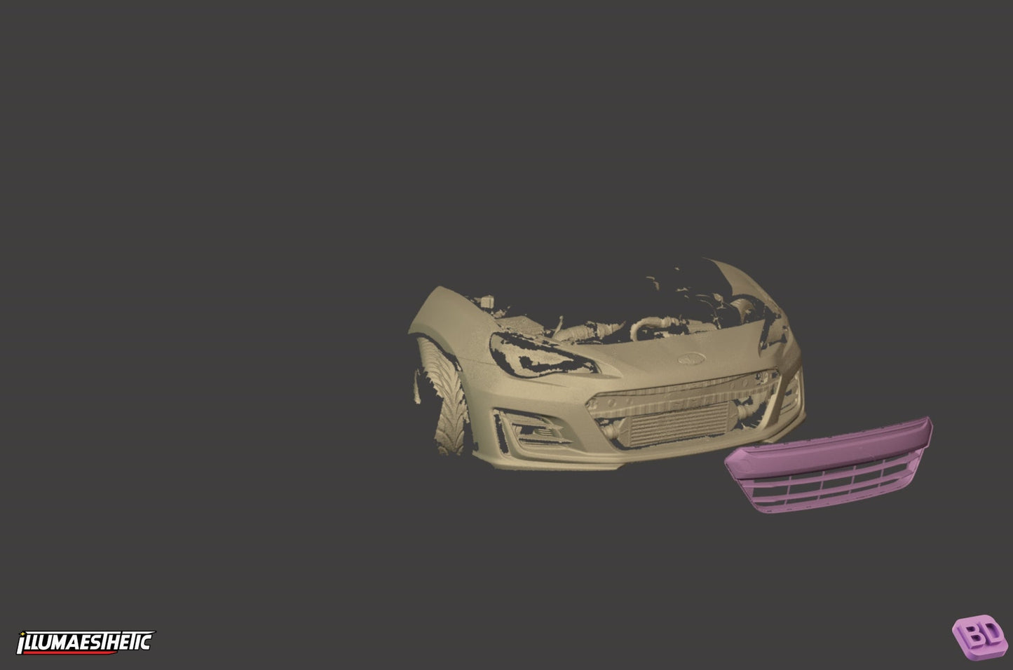 Subaru BRZ / Scion FRS / Toyota GT86 (ZC6 / ZN6) 3D Scan (2013-2020)