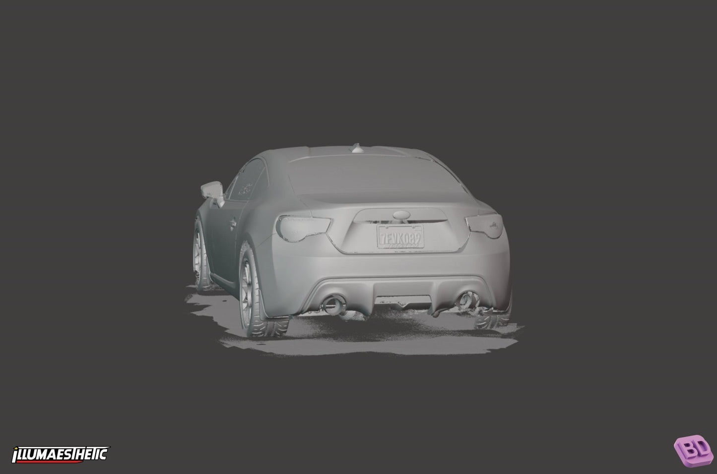 Subaru BRZ / Scion FRS / Toyota GT86 (ZC6 / ZN6) 3D Scan (2013-2020)