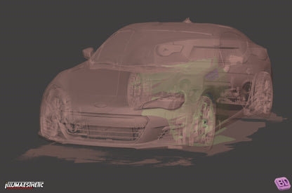Subaru BRZ / Scion FRS / Toyota GT86 (ZC6 / ZN6) 3D Scan (2013-2020)
