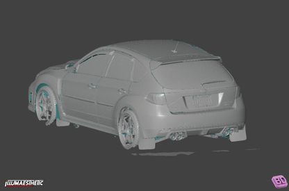 Subaru Impreza WRX STI (GR / GV) 3D Scan (2008-2014)