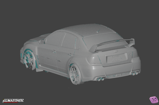 Subaru Impreza WRX STI (GR / GV) 3D Scan (2008-2014)