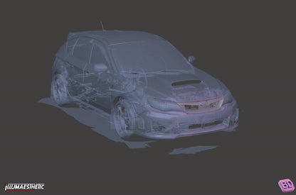 Subaru Impreza WRX STI (GR / GV) 3D Scan (2008-2014)