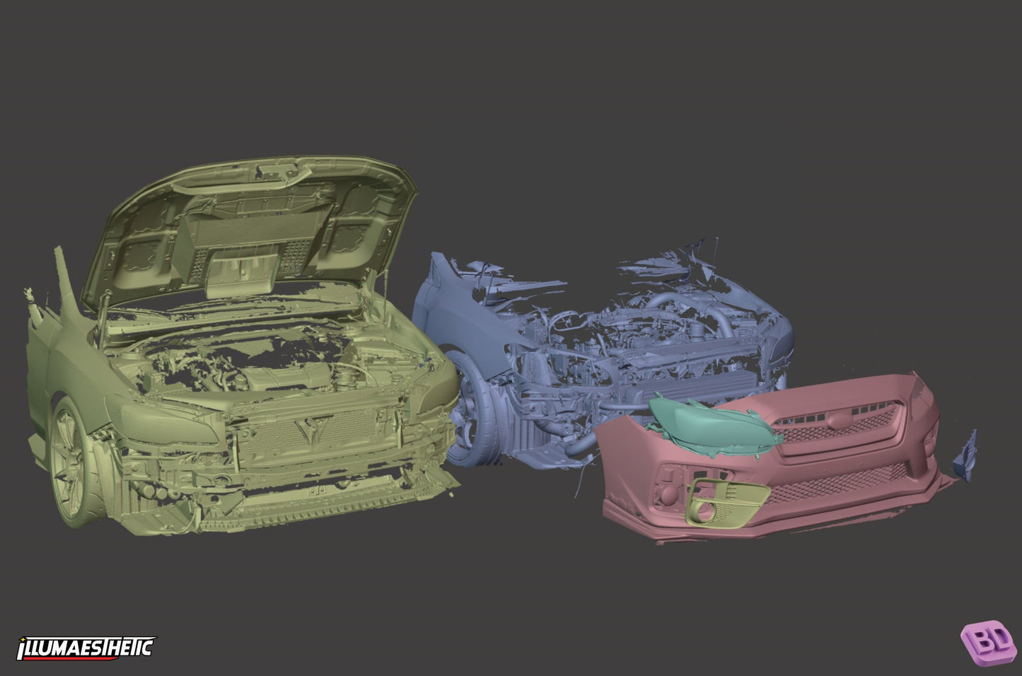 Subaru WRX STI (VA) 3D Scan (2015-2021)