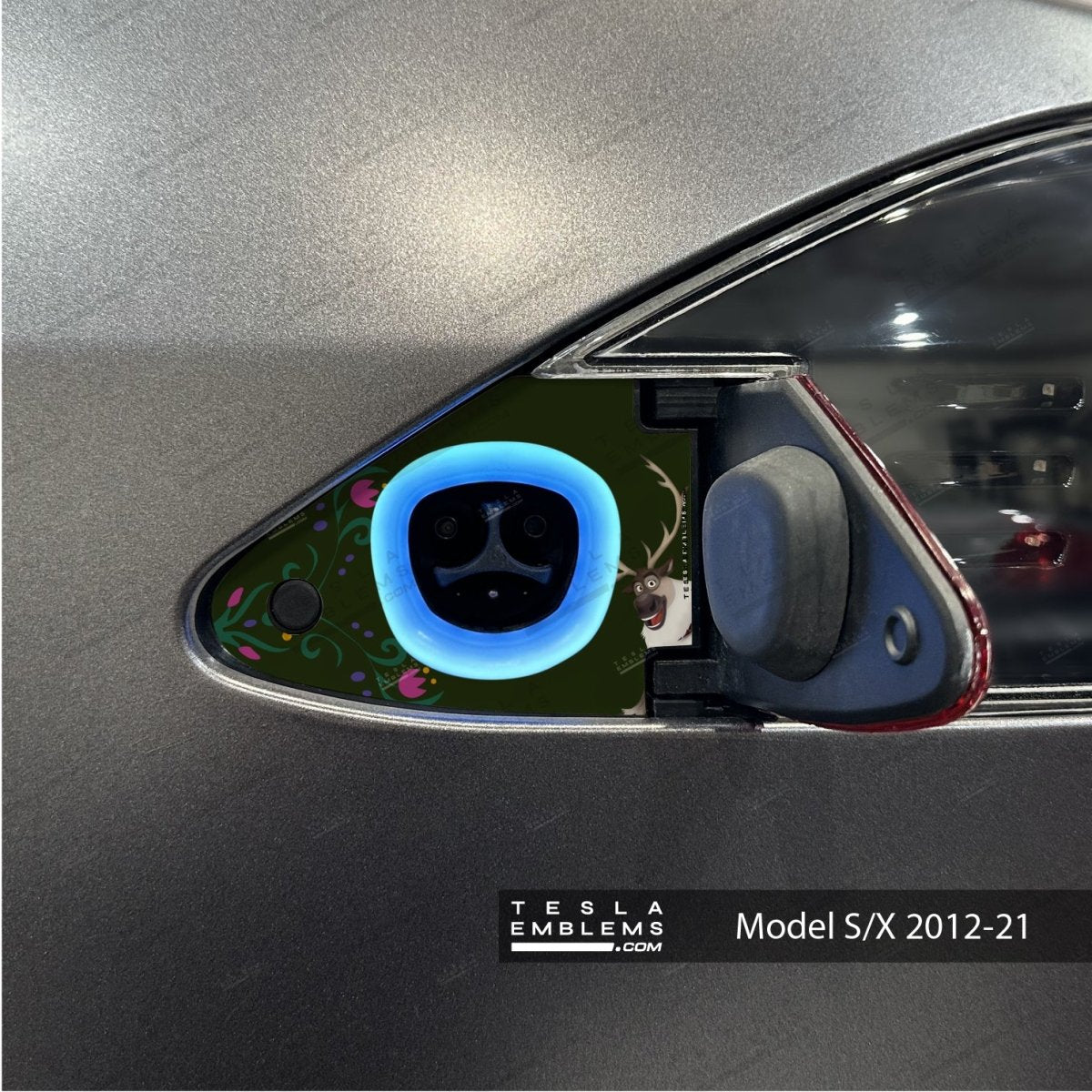 Frozen Sven Tesla Charge Port Wrap | Model S