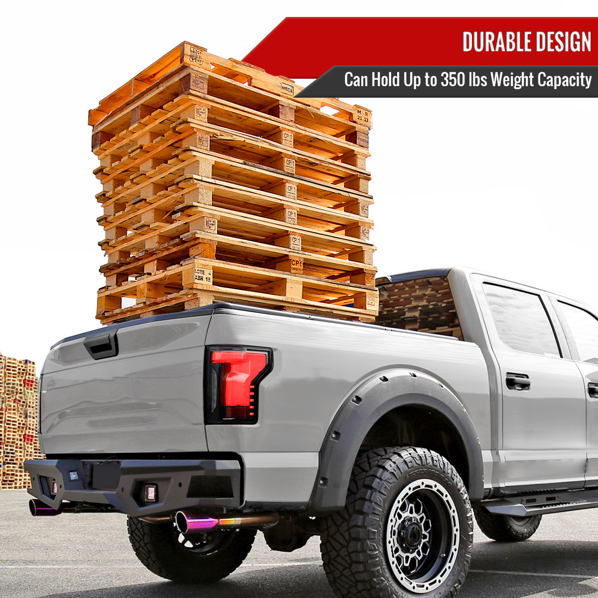 1999-2016 Ford F250 F350 SuperDuty 6'6" Bed Soft Quad-Fold Tonneau Cover