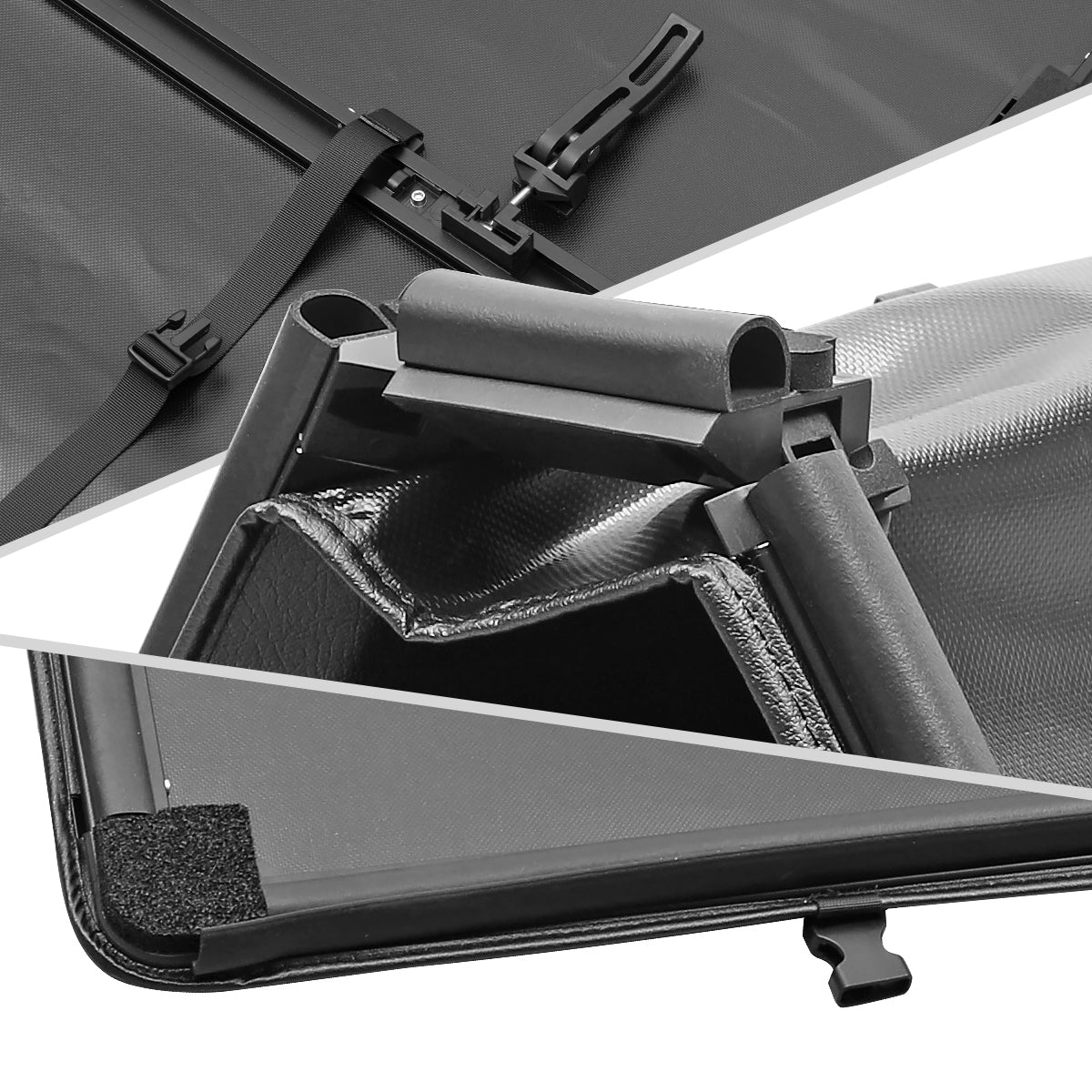 1999-2016 Ford F250 F350 SuperDuty 6'6" Bed Soft Quad-Fold Tonneau Cover