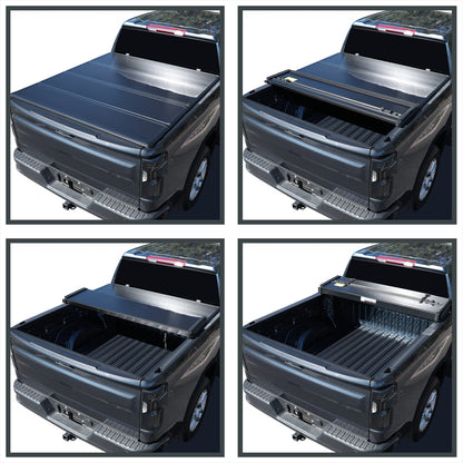 1989-2004 Toyota Compact Pickup Fleetside 6' Short Bed Hard Quad-Fold Tonneau Cover