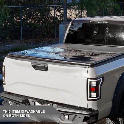 2007-2014 Chevrolet Silverado / GMC Sierra 1500 2500 3500 6'6" Standard Bed Hard Quad-Fold Tonneau Cover
