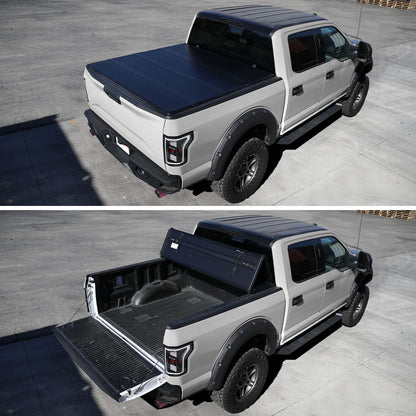 2004-2015 Nissan Titan 5'6" Short Bed Hard Quad-Fold Tonneau Cover