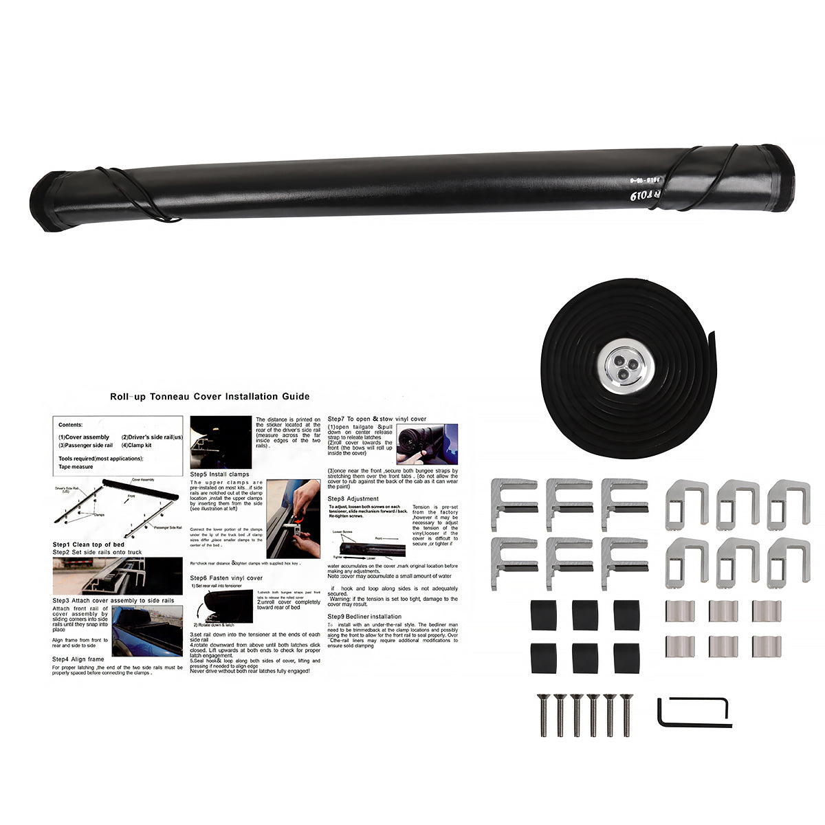 2004-2012 Chevrolet GMC Isuzu Colorado/Canyon/I-Series Regular Double Cab 72" Bed Roll Up Vinyl Tonneau Cover