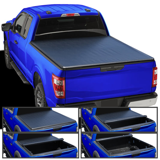 2015-2024 Ford F-150 SuperCrew Cab 78" Short Bed Roll Up Vinyl Tonneau Cover