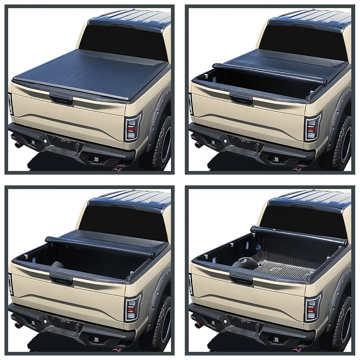 2002-2018 Dodge RAM 96" Bed Roll Up Vinyl Tonneau Cover