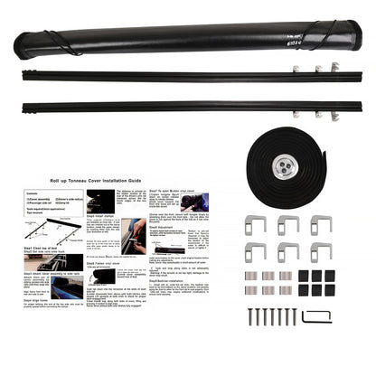 2015-2019 Chevrolet Silverado/GMC Sierra 1500/2500/3500 96" Long Bed Roll Up Vinyl Tonneau Cover
