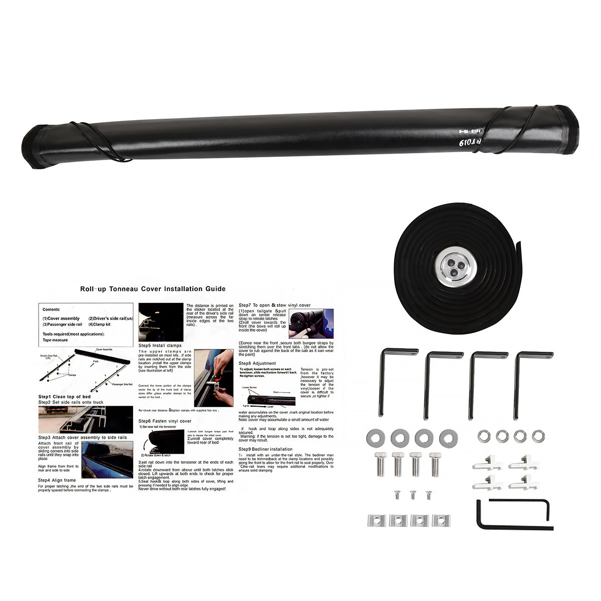 2005-2015 Toyota Tacoma Double Cab 60" Bed Roll Up Vinyl Tonneau Cover