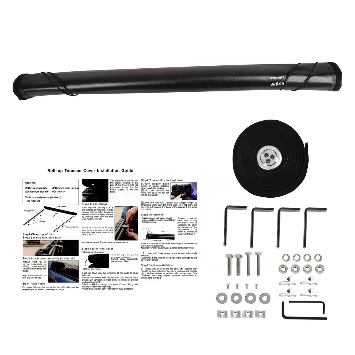 2016-2019 Toyota Tacoma 72" Bed Roll Up Vinyl Tonneau Cover