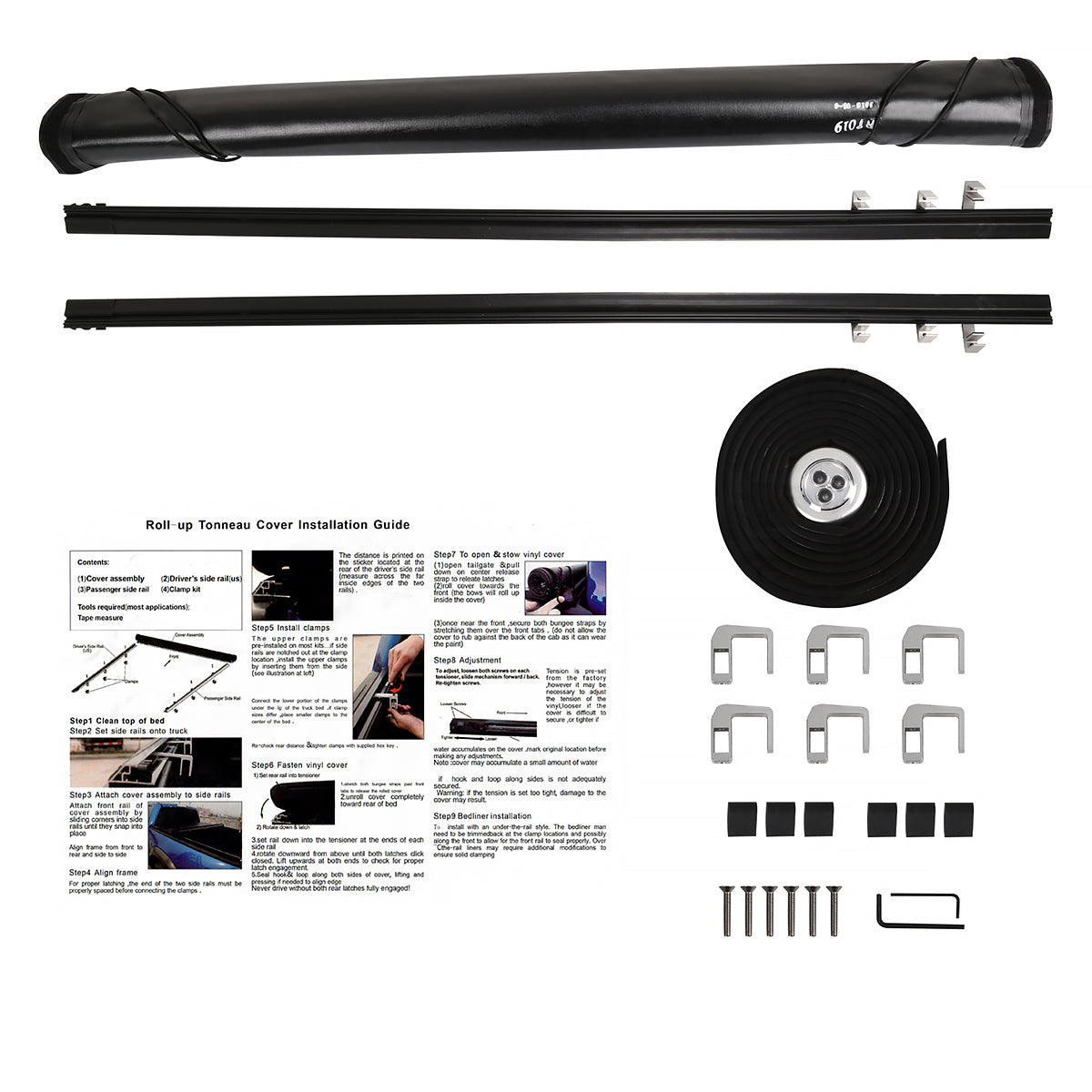 2007-2019 Toyota Tundra CrewMax 66" Short Bed Roll Up Vinyl Tonneau Cover