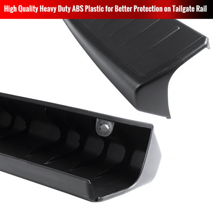 2006-2008 Dodge RAM 1500 / 2006-2009 RAM 2500 3500 Black Textured ABS OE Style Tailgate Cap Cover
