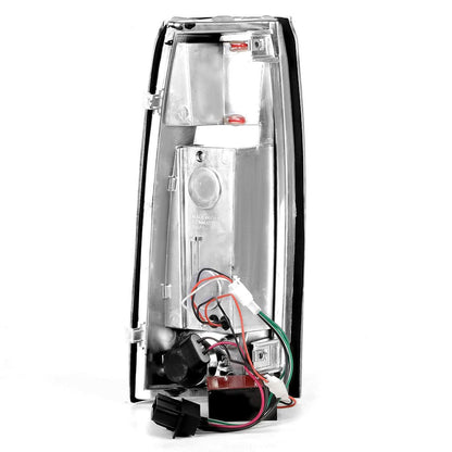 89-90 Chevy C/K Series LED Tail Lights - Chrome/Red