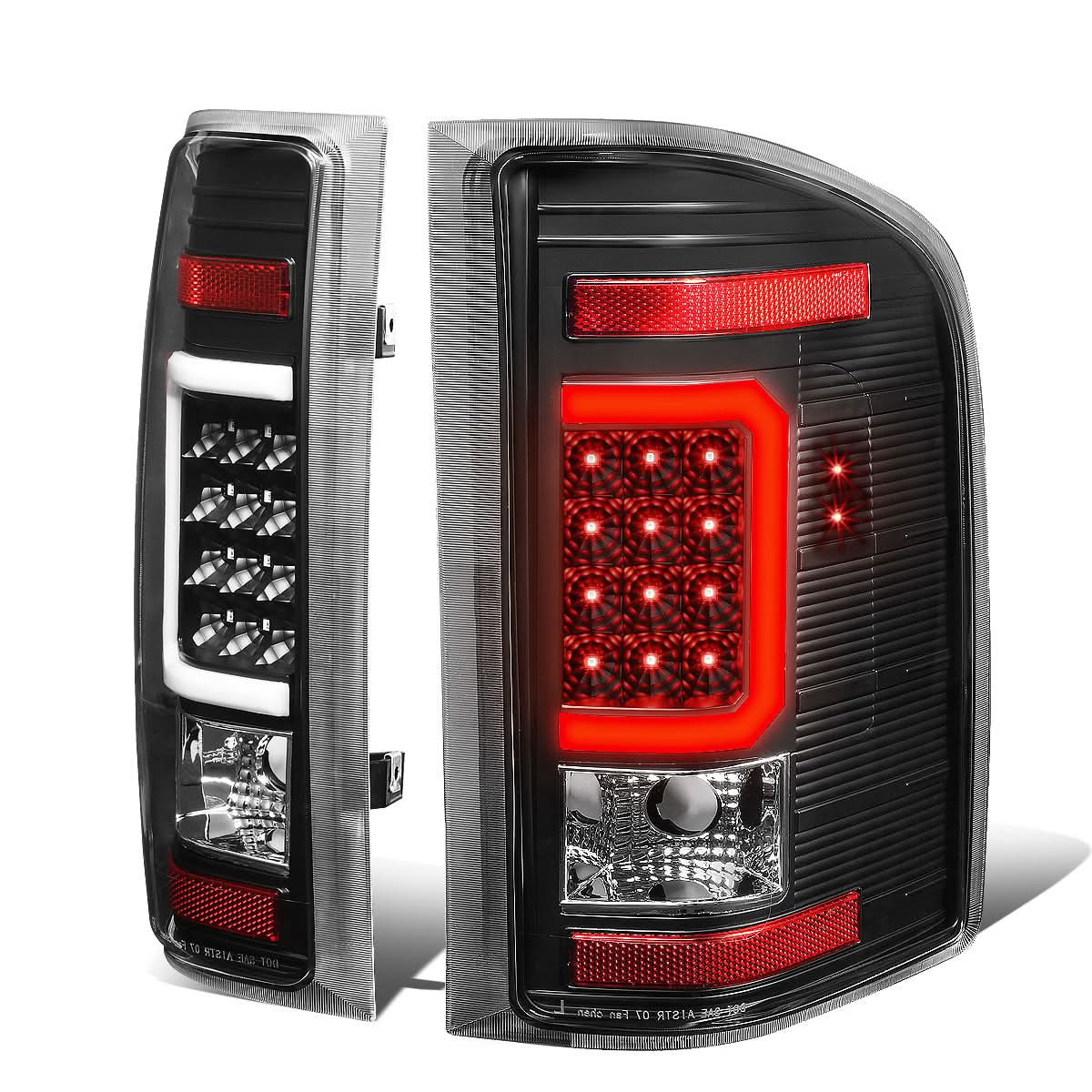 07-14 Chevy Silverado GMC Sierra C-Bar 3D LED Tron Style Tail Lights