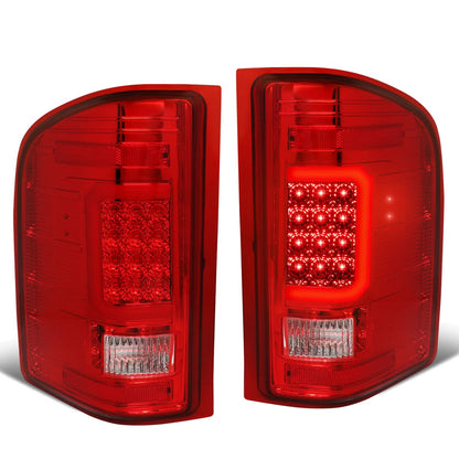 07-14 Chevy Silverado GMC Sierra TRON Style C-Bar LED Tail Lights