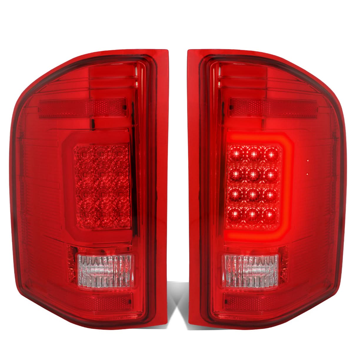 07-14 Chevy Silverado GMC Sierra TRON Style C-Bar LED Tail Lights
