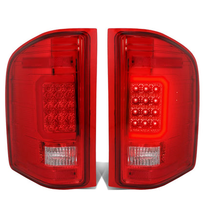07-14 Chevy Silverado GMC Sierra TRON Style C-Bar LED Tail Lights
