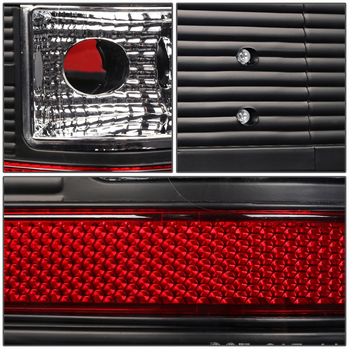 07-14 Chevy Silverado GMC Sierra LED Tail Lights - Black/Clear