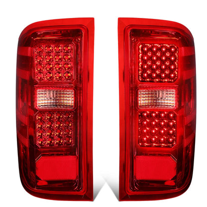 2014-2019 Chevrolet Silverado GMC Sierra Dual LED Tail Lights Chrome