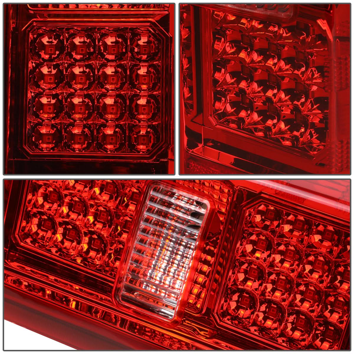 2014-2019 Chevrolet Silverado GMC Sierra Dual LED Tail Lights Chrome