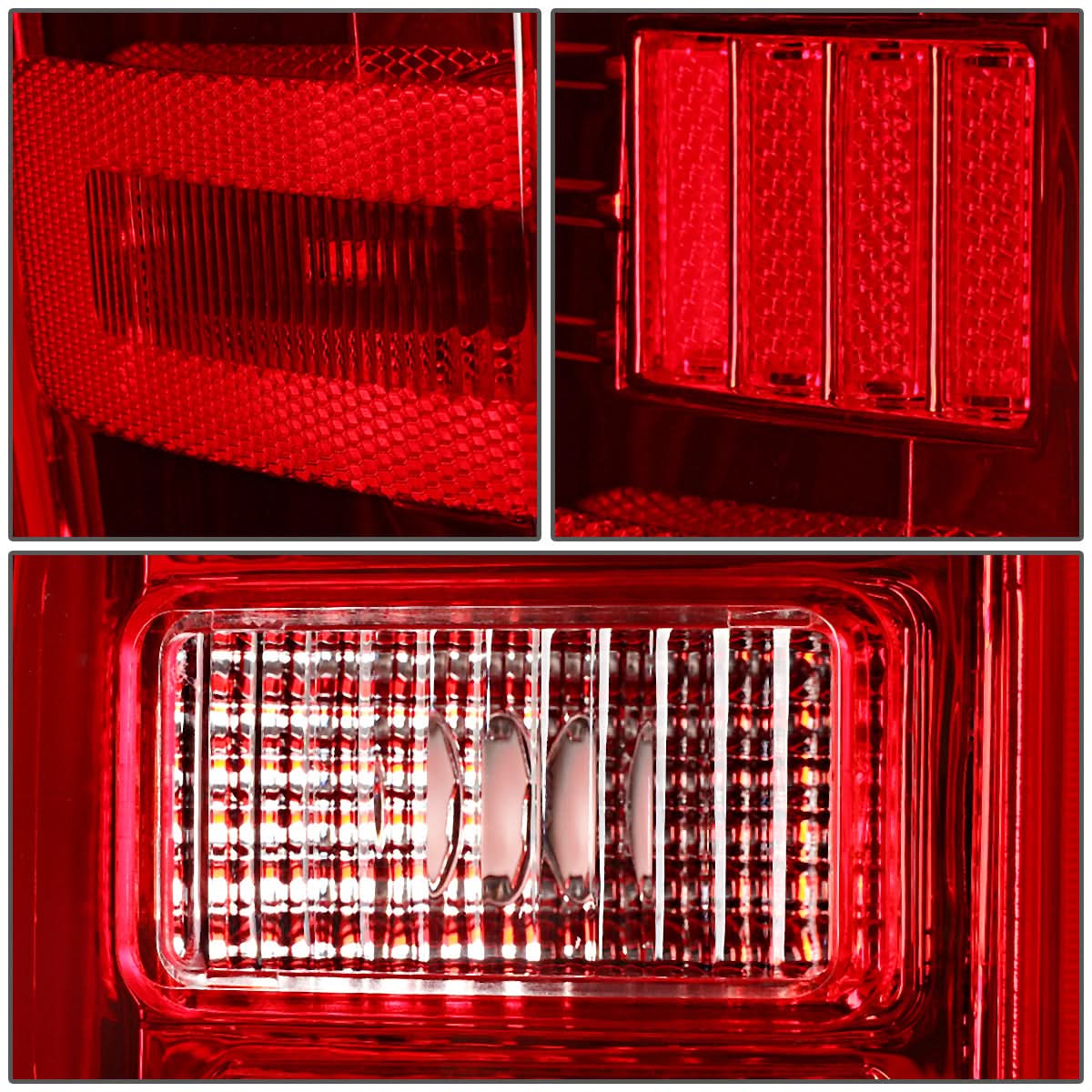2014-2019 Chevrolet Silverado GMC Sierra Dual LED Tail Lights Chrome