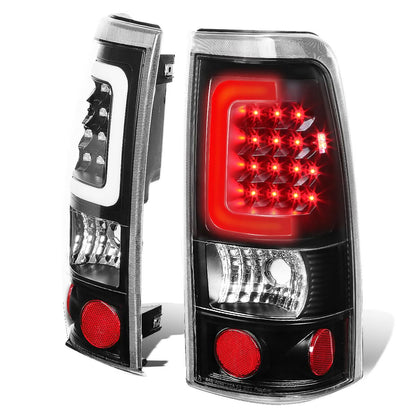 99-02 Chevy Silverado / GMC Sierra C-Bar 3D U-Halo LED Tail Lights