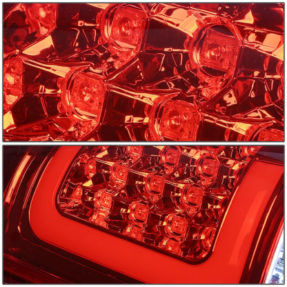 99-03 Chevrolet Silverado Sierra C-Bar 3D U-Halo LED Tail Lights Chrome