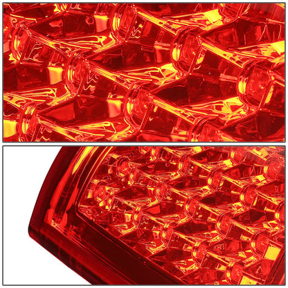 99-03 Chevrolet Silverado/GMC Sierra LED Tail Lights - Chrome Red