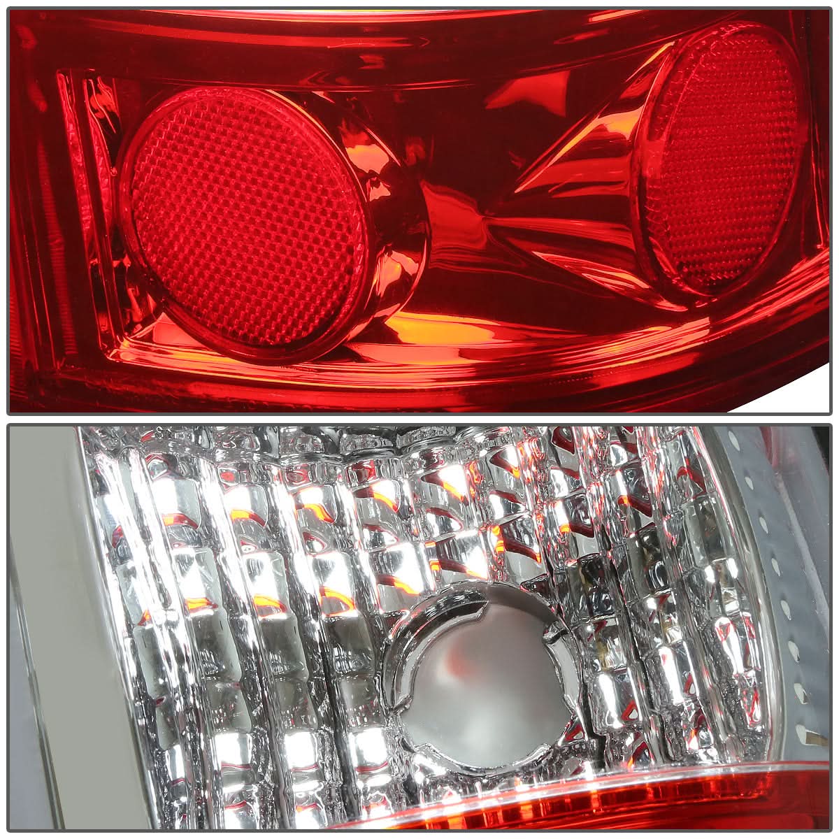 99-03 Chevrolet Silverado/GMC Sierra LED Tail Lights - Chrome Red