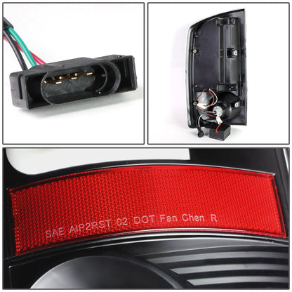 07-09 Dodge Ram C-Bar 3D U-Halo LED Tail Lights Black/Clear